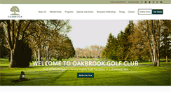 Desktop Screenshot of oakbrookgolfclub.com